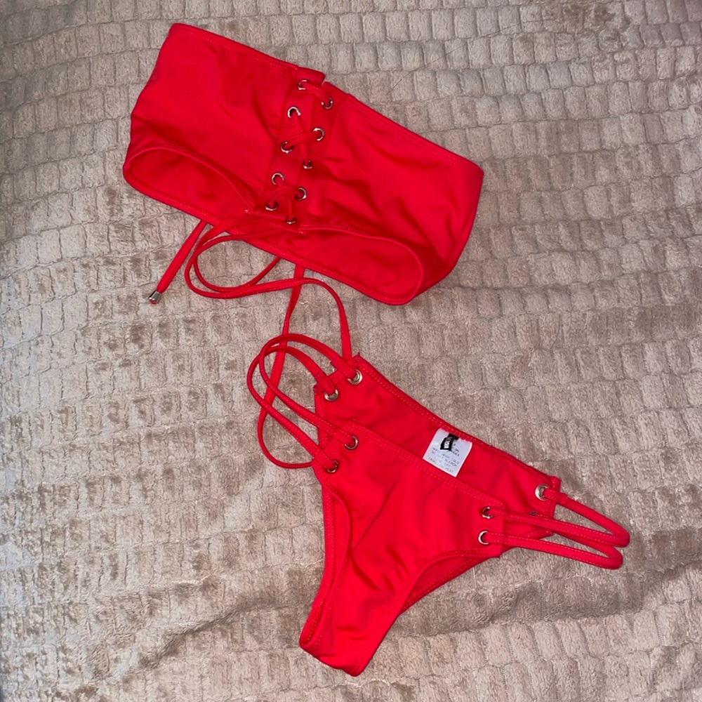 Fashion Nova Red Bikini Set